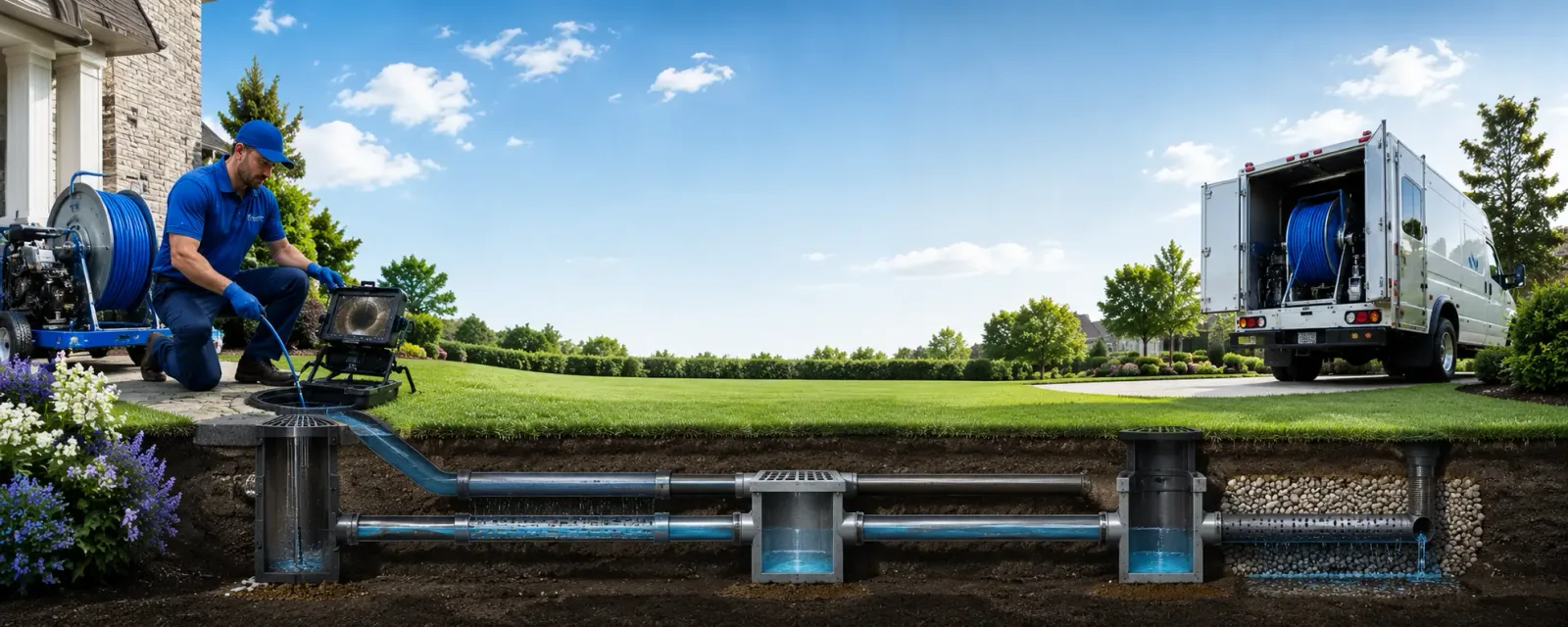 Outdoor drain cleaning information for Hustisford, WI